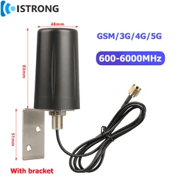 Antena impermeable para exteriores 5G/4G/3G/GSM/GPRS, amplificador de 600-6000MHz, amplificador de señal de largo alcance de alta ganancia de 10dBi para gabinete DTU