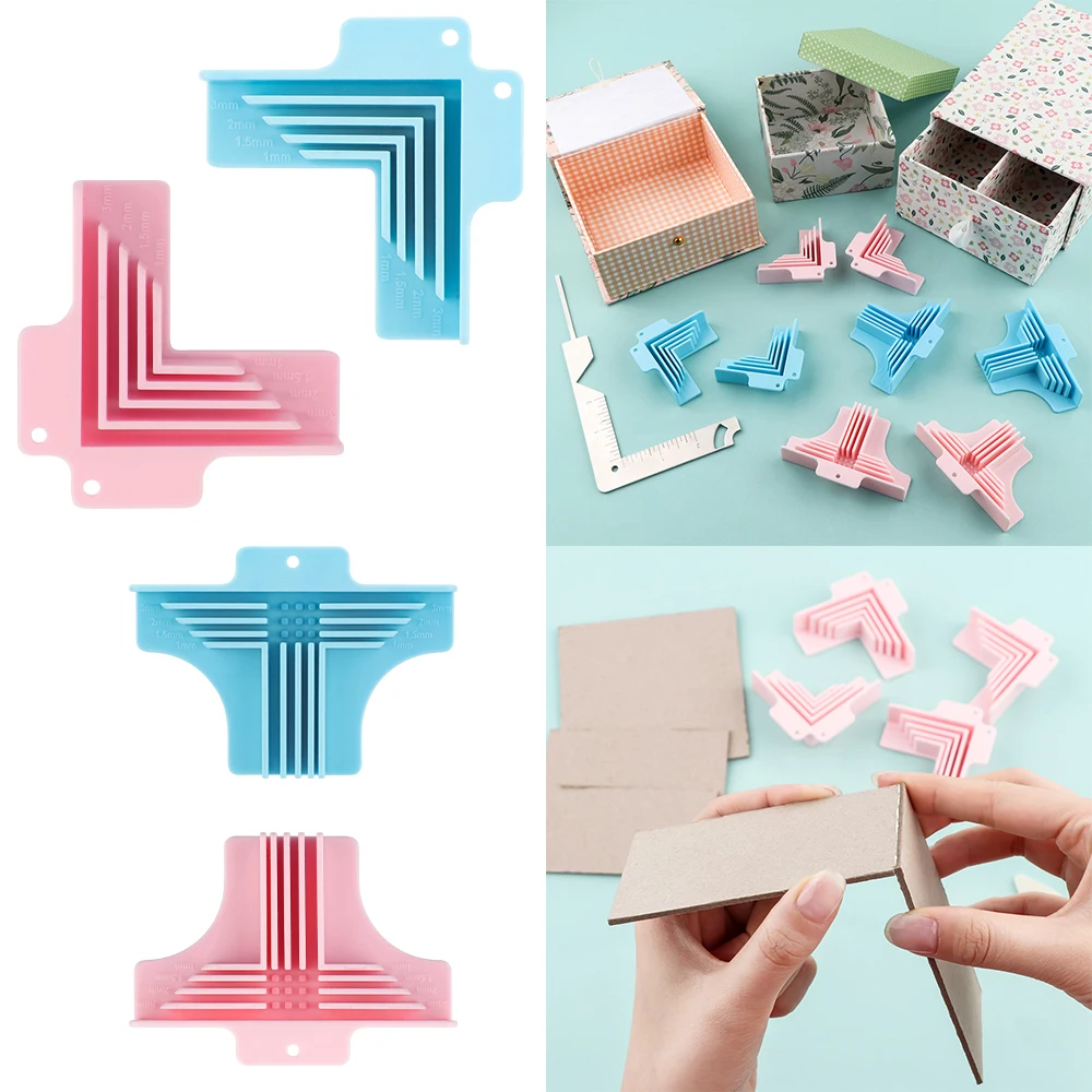 Prowadnice narożne do pudełek wiórowych przegródka zaciski montażowe do tworzenia pudełek upominkowych DIY Scrapbooking okładka książki dioramy dekoracje