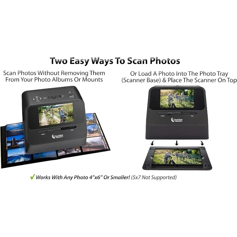 QuickConvert 2.0 Photo, Slide, and Negative Scanner - Scan 4x6 Photos & 35mm, 110