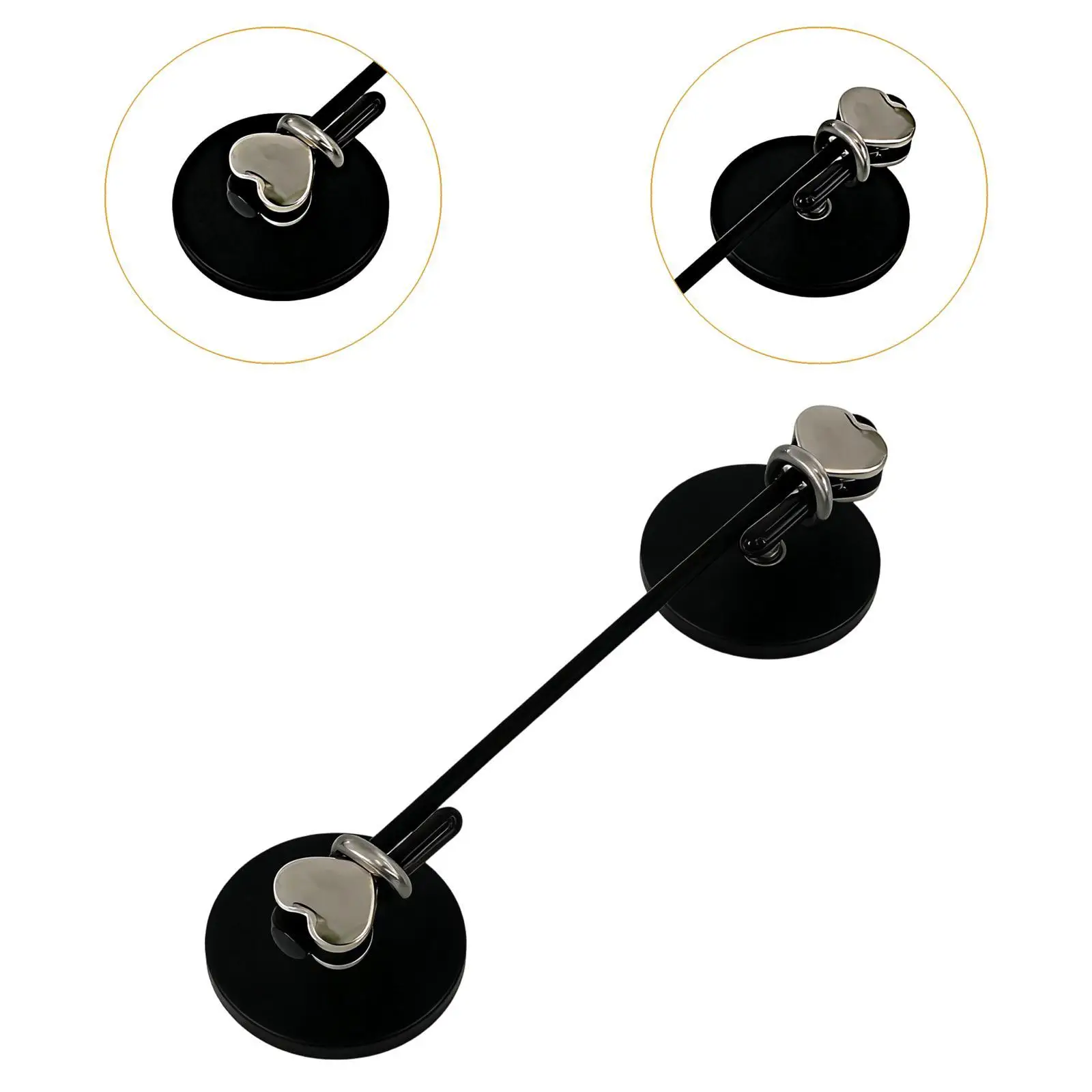 Curtain Bungee Cord Rod Metal,Sturdy Classroom Whiteboard,Shower Rod Towel Holder Black