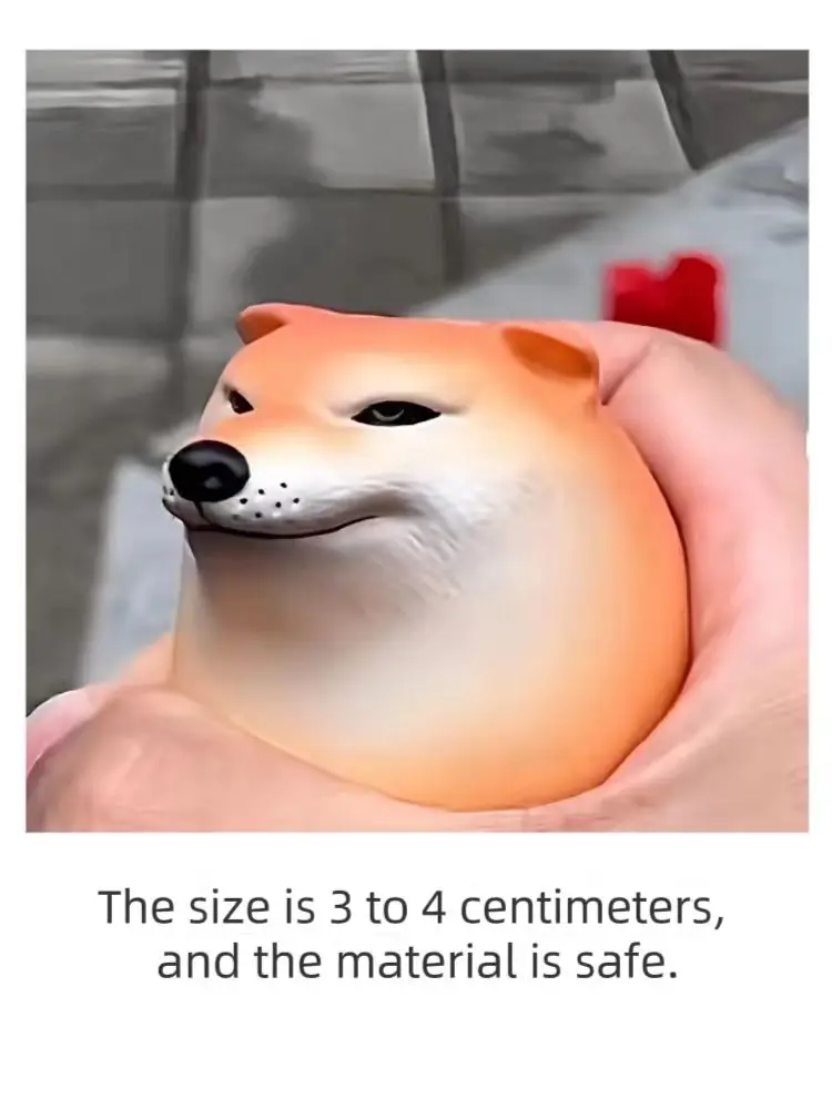 

Interesting Shiba Inu Realistic Egg shaped PVC Desktop Decoration Dog and Egg Joint Decoration Home Office Interesting Gift