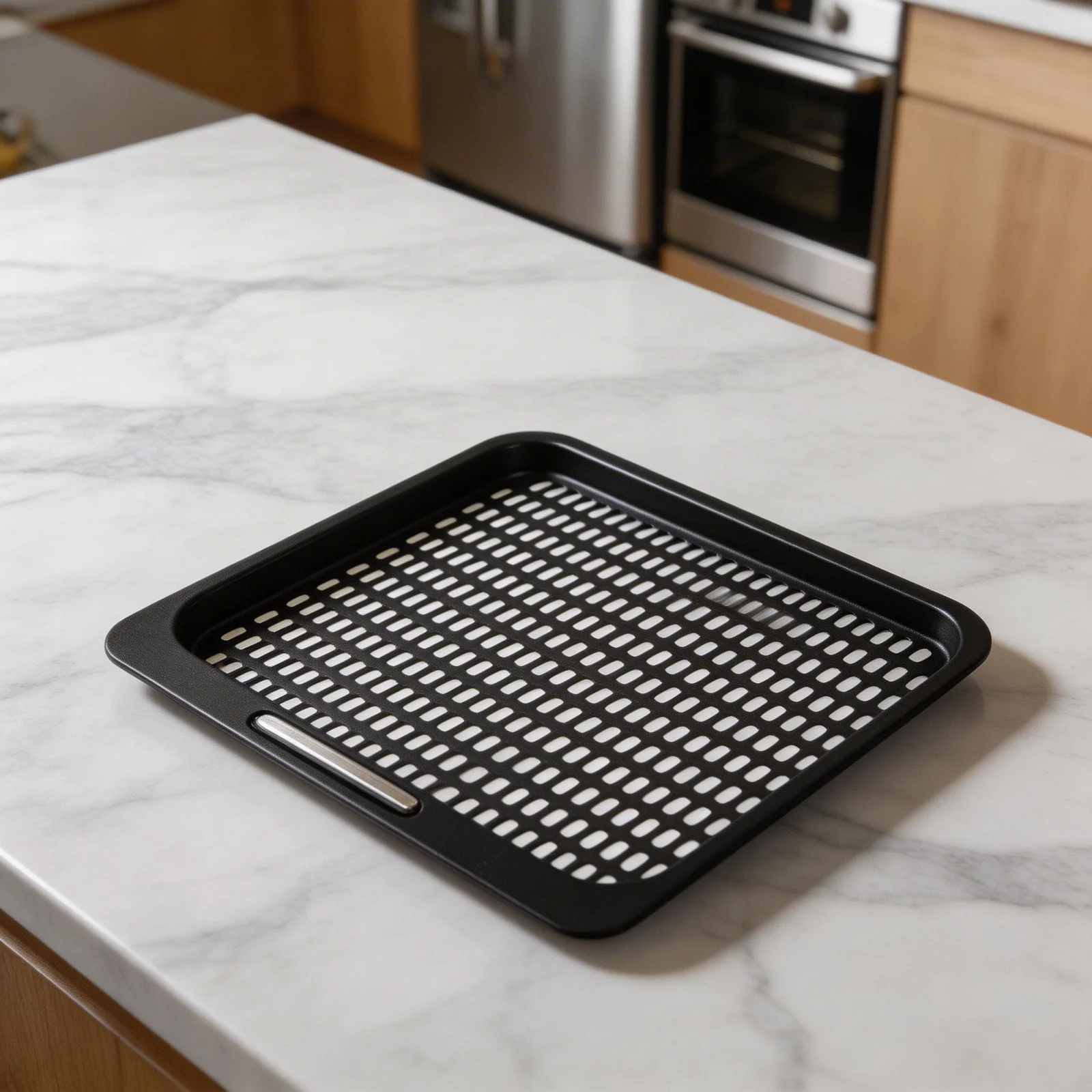Perforated Plate Air Fryer Tray For Home Kitchen Cooking Tray Perforated Design Even Heat Distribution For Vortex Plus