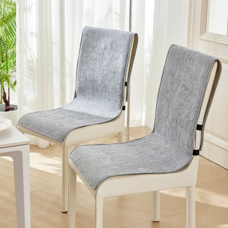 Living room dining table chairs  office computer chairs  winter plush one-piece cushion  anti-skid and thickened integrated