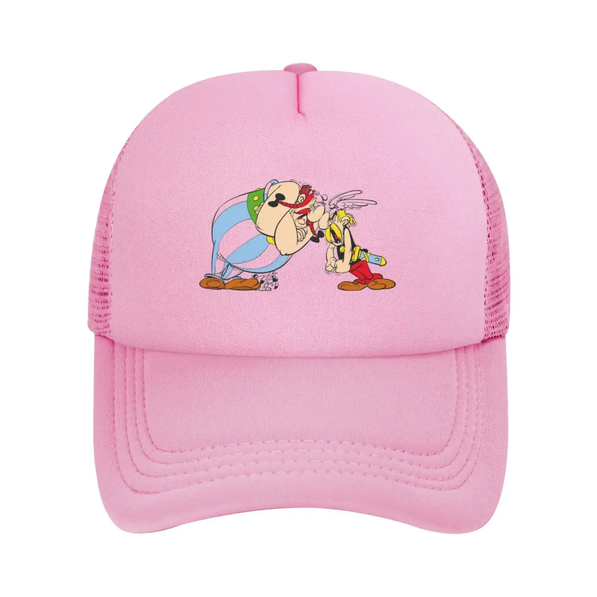 Asterix And Obelix Dogmatix Mesh Baseball Caps Snapback Fashion Baseball Hats Breathable Casual Casquette Outdoor Unisex