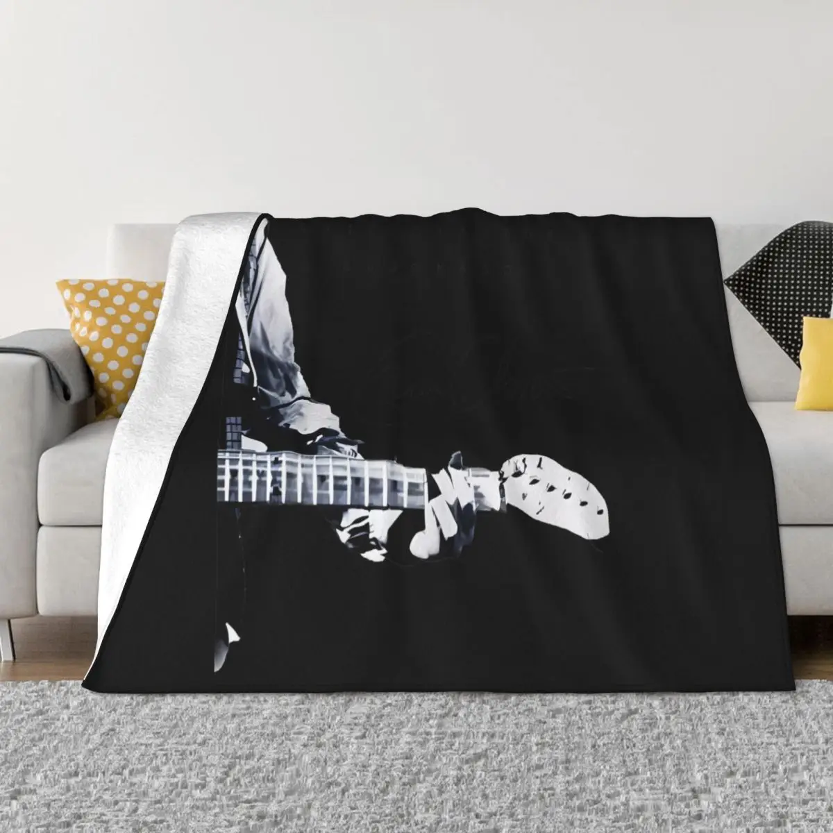 Eric Clapton - Slowhand Signature White Anime Blankets Blankets & Throws Custom Blanket Personalized Throw Blanket