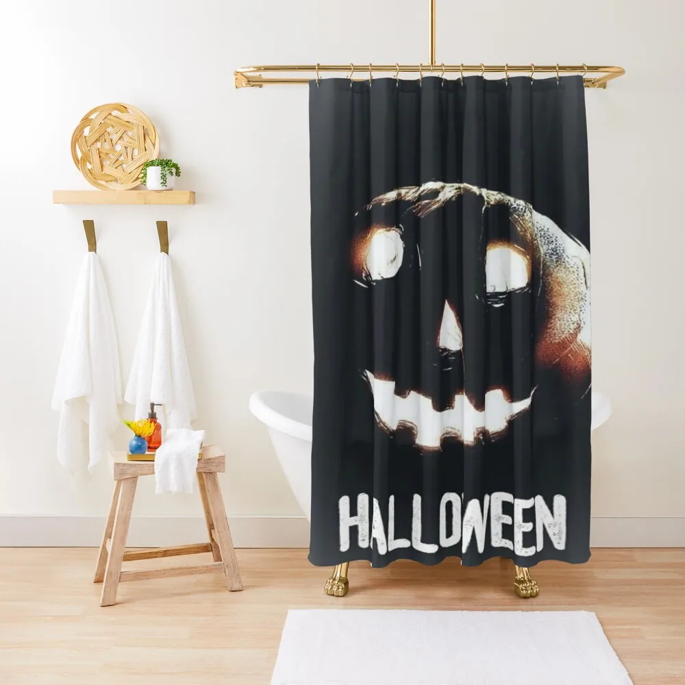 

Halloween Pumpkin Shower Curtain Shower For Bathroom Set Shower Bath Anti-Mold Waterproof Luxury Bathroom Curtain