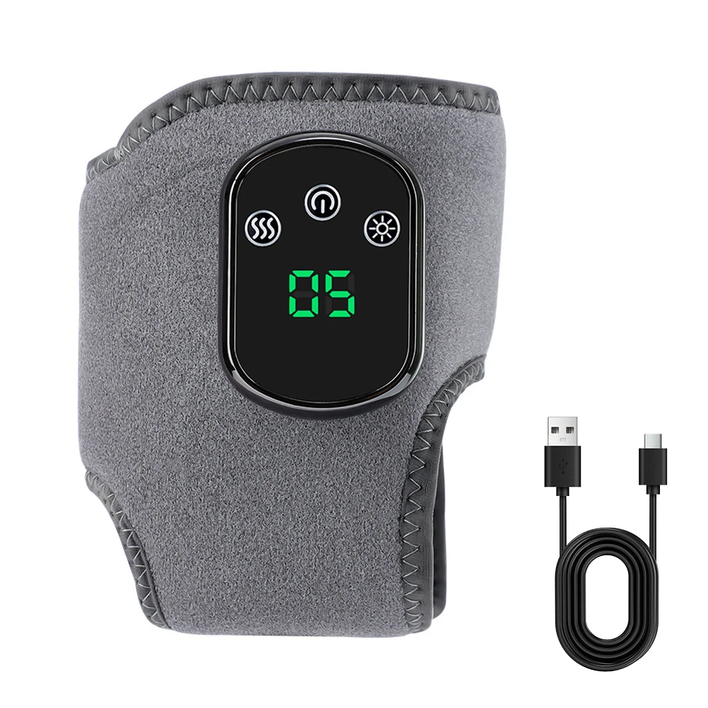 

Перезаряжаемый массажер для лодыжек и ног 3-в-1, 5, массажер для лодыжки с тепловым останием, вибрационная обертка для ног с подогревом для облегчения боли и релаксации