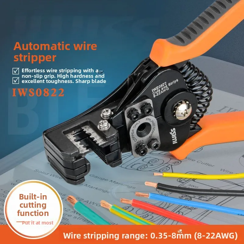 Automatic Wire Stripper, Multifunctional Electrician Hand Plier Peeling Cutting Stripping