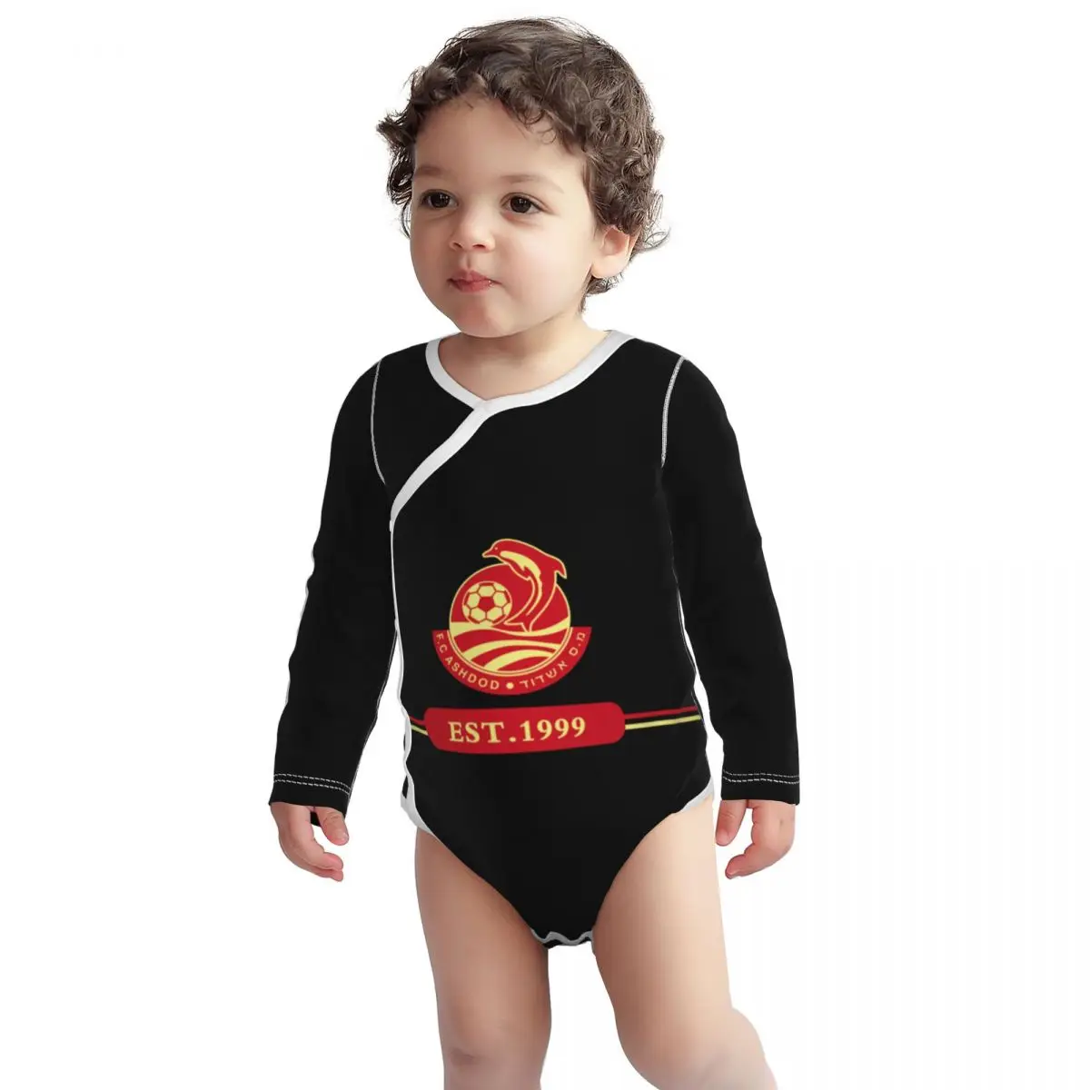 Israel Ashdod Fc Unisex Toddlers and Baby Baby Soft Thermal tutine a maniche lunghe body Baby pagliaccetto