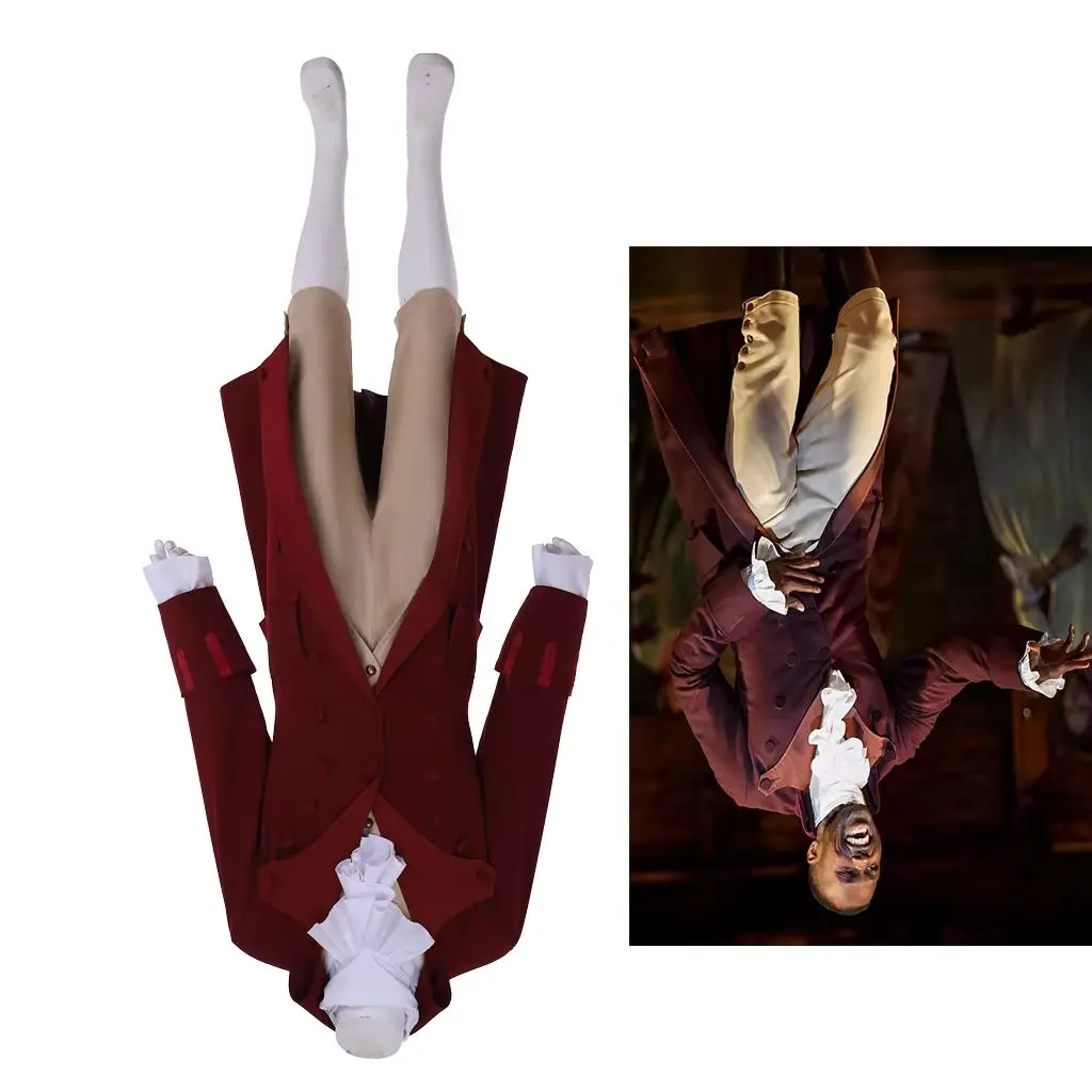 

Musical Hamilton Cosplay Burr Costume Victorian Regency Military Uniform Aristocrat Gentleman Suit Colonial Baroque Outfits