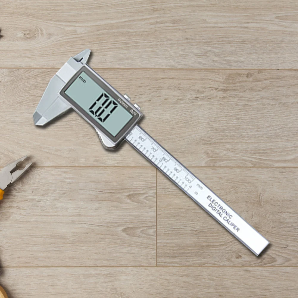 Alat Ukur Mikrometer 150Mm 100Mm Penggaris Pengukur Vernier dengan Alat Ukur Layar LCD untuk Rumah/Pengukuran