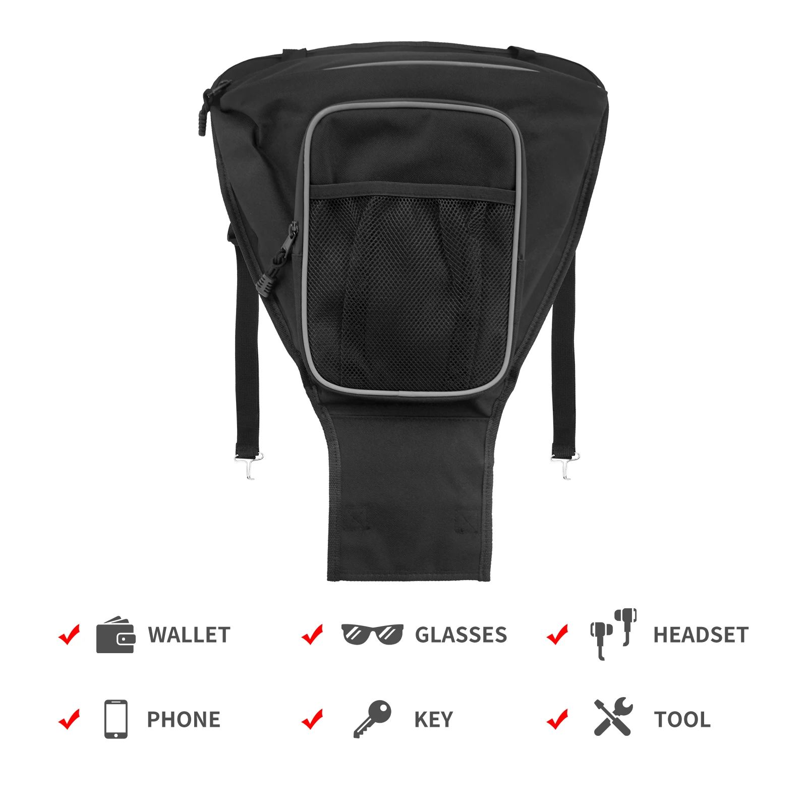 Moto Borse Impermeabili Cab Pack Holder Sedile Centrale Borsa di Immagazzinaggio Per UTV Per Polaris Ranger RZR 4 800 570 XP 4 900 XP 900