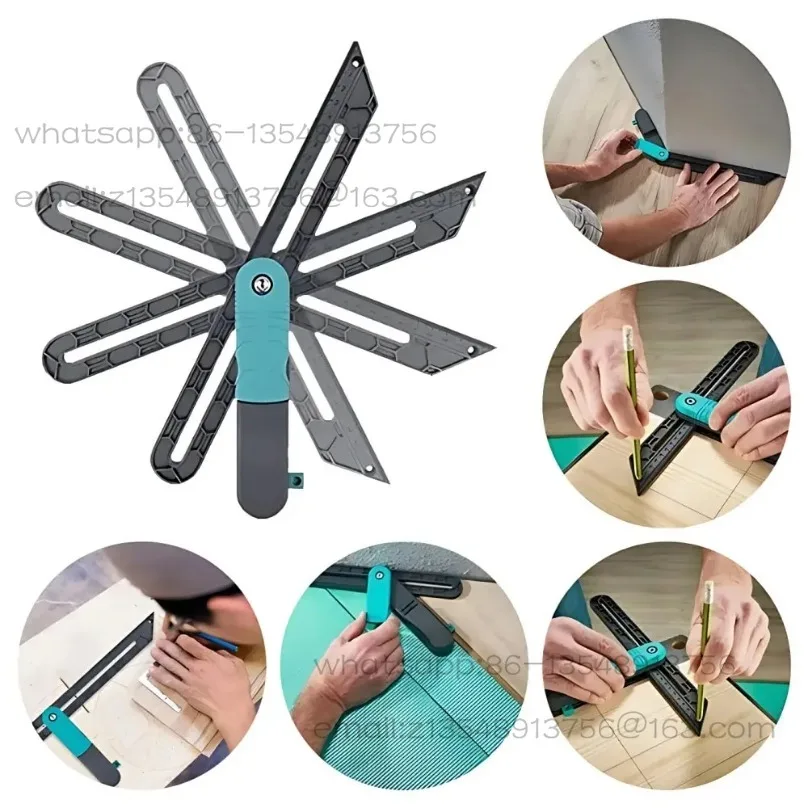 

Многофункциональная линейка с регулируемым углом, обычная/нерегулярная, инструмент из Т-образного калибра для деревообработки, измерение своими руками