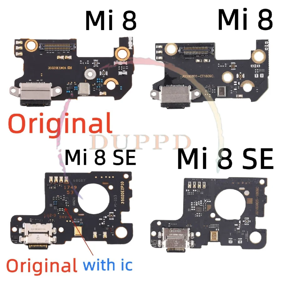 USB Power Charger Charging Port Board Dock Connector For Xiaomi Mi 8 8se 9 9se 9T Lite Pro With Mainboard Flex Cable