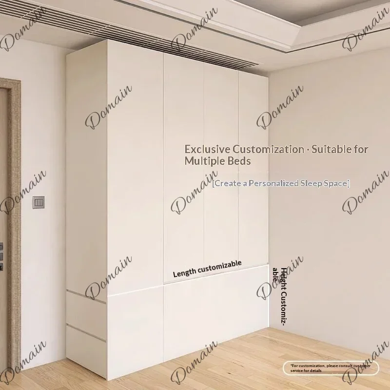 ER Any Size Custom Zero Formaldehyde Eco Honeycomb Aluminum Alloy Wardrobe Bedroom Home Luxury Bed End Cabinet Multi Storage Stu