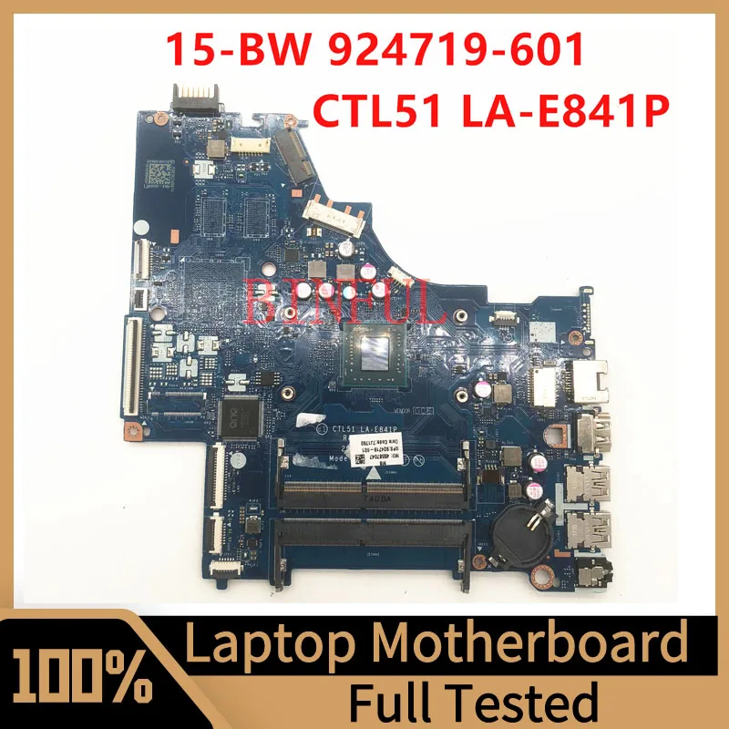 924719-601 924719-501 924719-001 For HP 15-BW Laptop Motherboard CTL51 LA-E841P With A9-9420 CPU 100% Full Tested Working Well