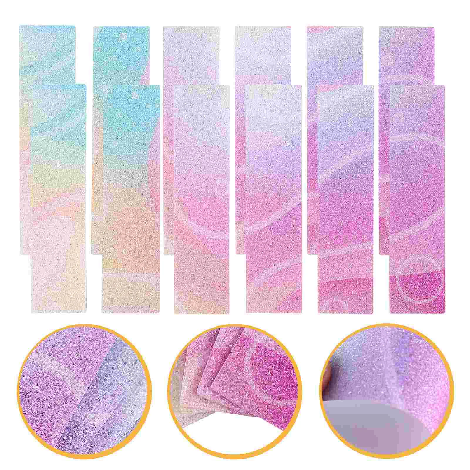 12 Pcs Decompression Strip Stickers for Adults Adulting Adhesive Strips Desk Decoration Sensory Kids Laptop Tool