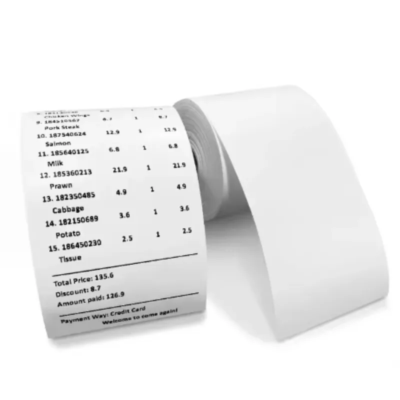 Factory 57*40mm Size White Pos Cash Register Receipt Roll Cashier Paper