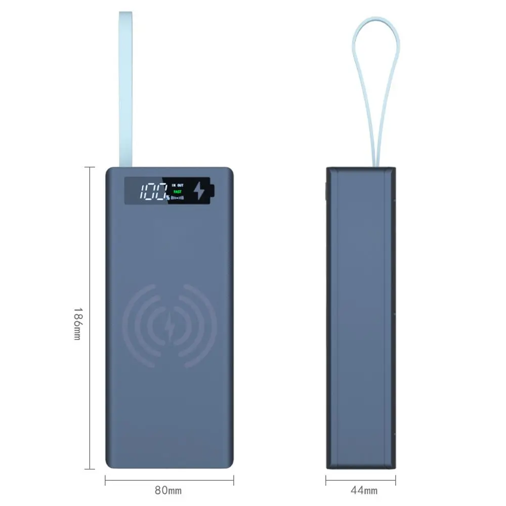 DIY Dual USB LCD Displays Battery Storage Boxes