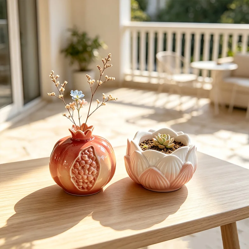 Pomegranate Shaped Silicone Mold for DIY Aroma Diffuser Candle Holder Vase Flower Pot Epoxy Resin Craft Mould for Home Decoratio