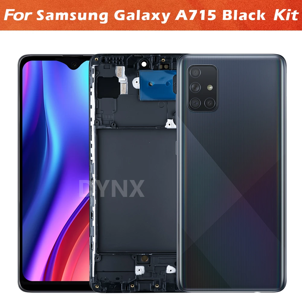 Super AMOLED For Samsung Galaxy A715 LCD Display Touch Screen Digitizer Assembly LCD For Samsung Galaxy A71 A715F Replacement