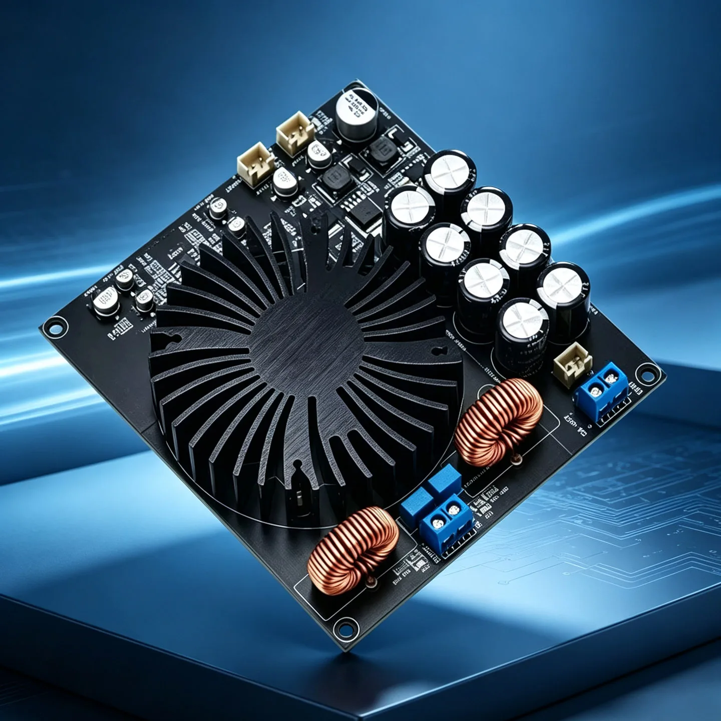 yjco-tpa3255-600w-high-power-mono-class-d-hifi-amplifier-board-dc24-48v-digital-audio-amp-board-with-snr-100db-delay-protection