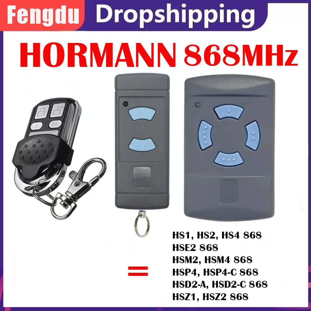 HORMANN HSM4 HS4 HSE4 HSM2 HS2 HSE2 HSZ2 HSP4 HSD2 HSZ1 HS1 868MHz Duplicator Remote Control Hand Transmitter