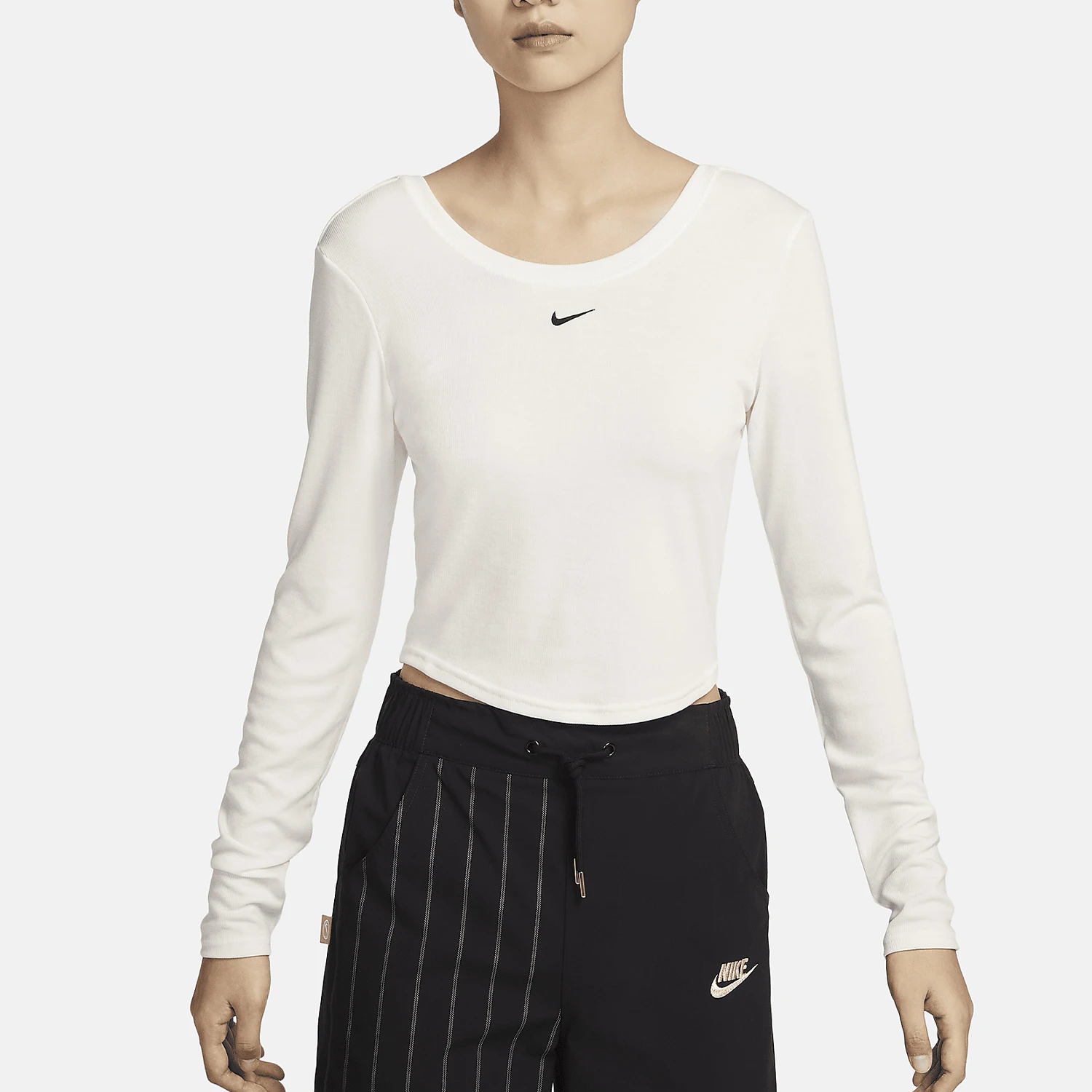

Nike genuine 2024 New Women's Fitted Round Neck Long Sleeve T-Shirt FN3662-133