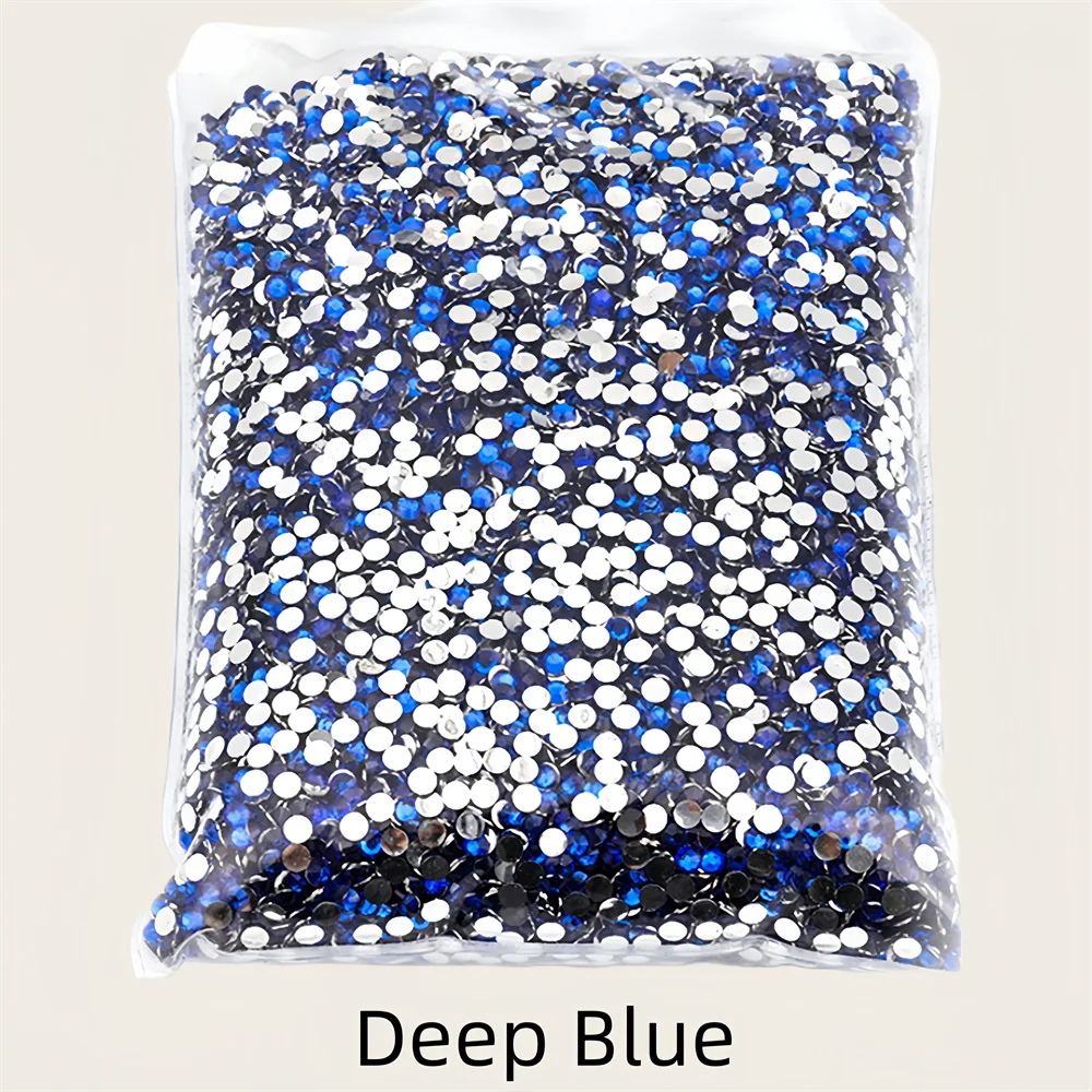 

Blue Series 5 sizes 2-6mm Big Package Resin Non Hot Fix Rhinestones Bulk Wholesale Flat Crystals Nail Diy Glitters Cтразы Stone