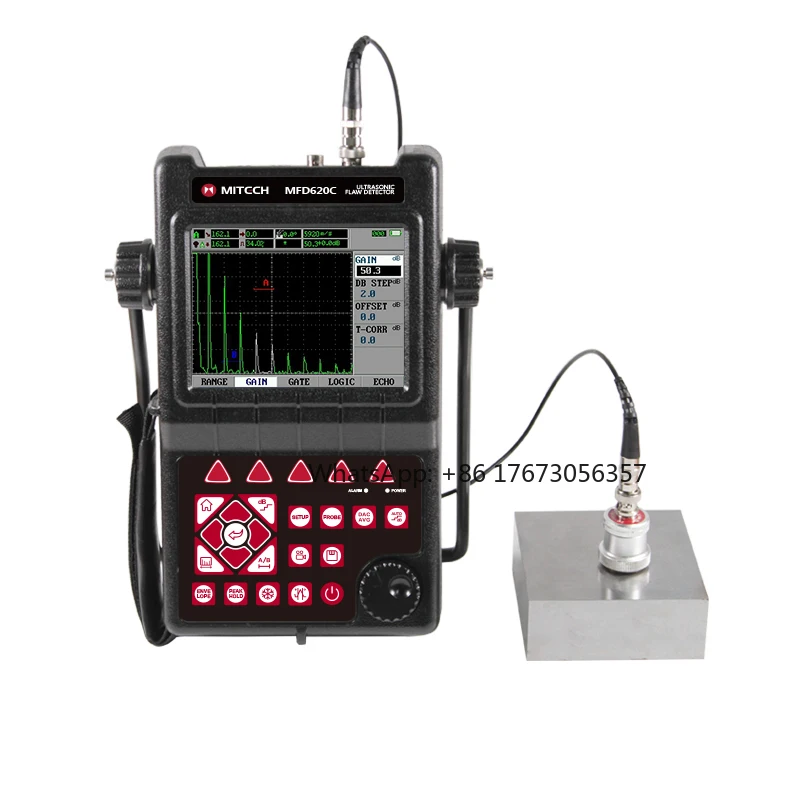 MFD620C Ultrasonic Flaw Detector NDT Measuring Range 0~6000mm with weld scan function USB connection with PC