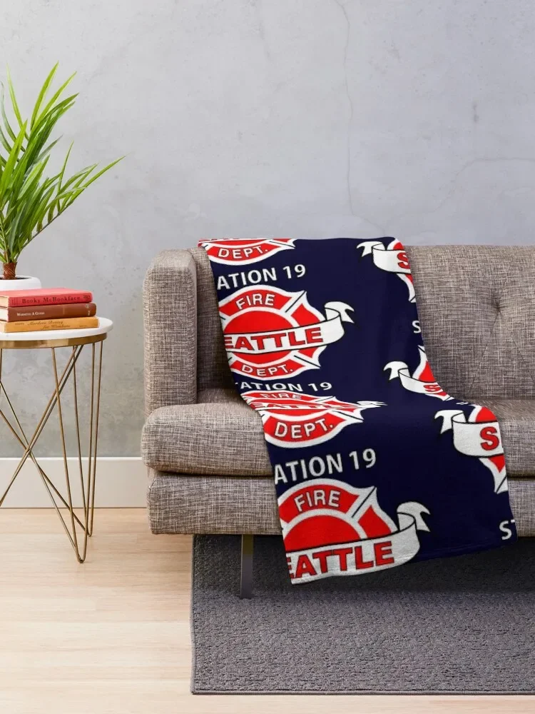 Station 19 Work Shirt Logo Throw Blanket For Baby For Decorative Sofa Bed Blankets