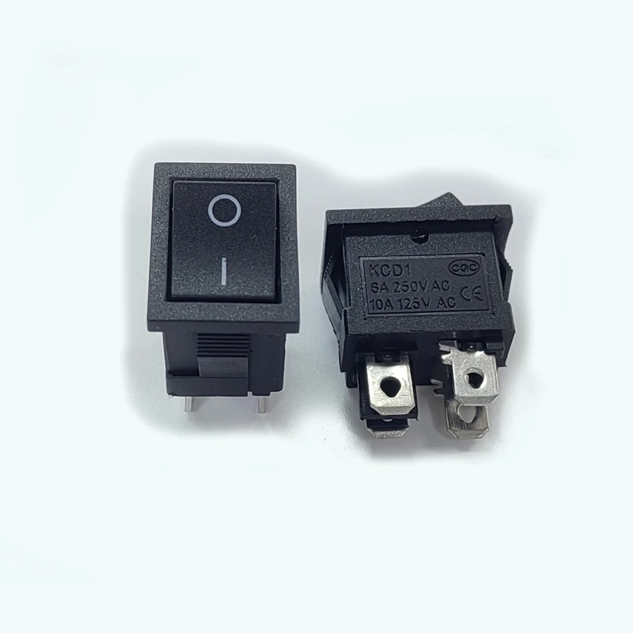 20 Stks/partij KCD1 Power Rocker Boot Switch 4Pin 4P 6A/250V Rood/Groen/Zwart 21*15Mm