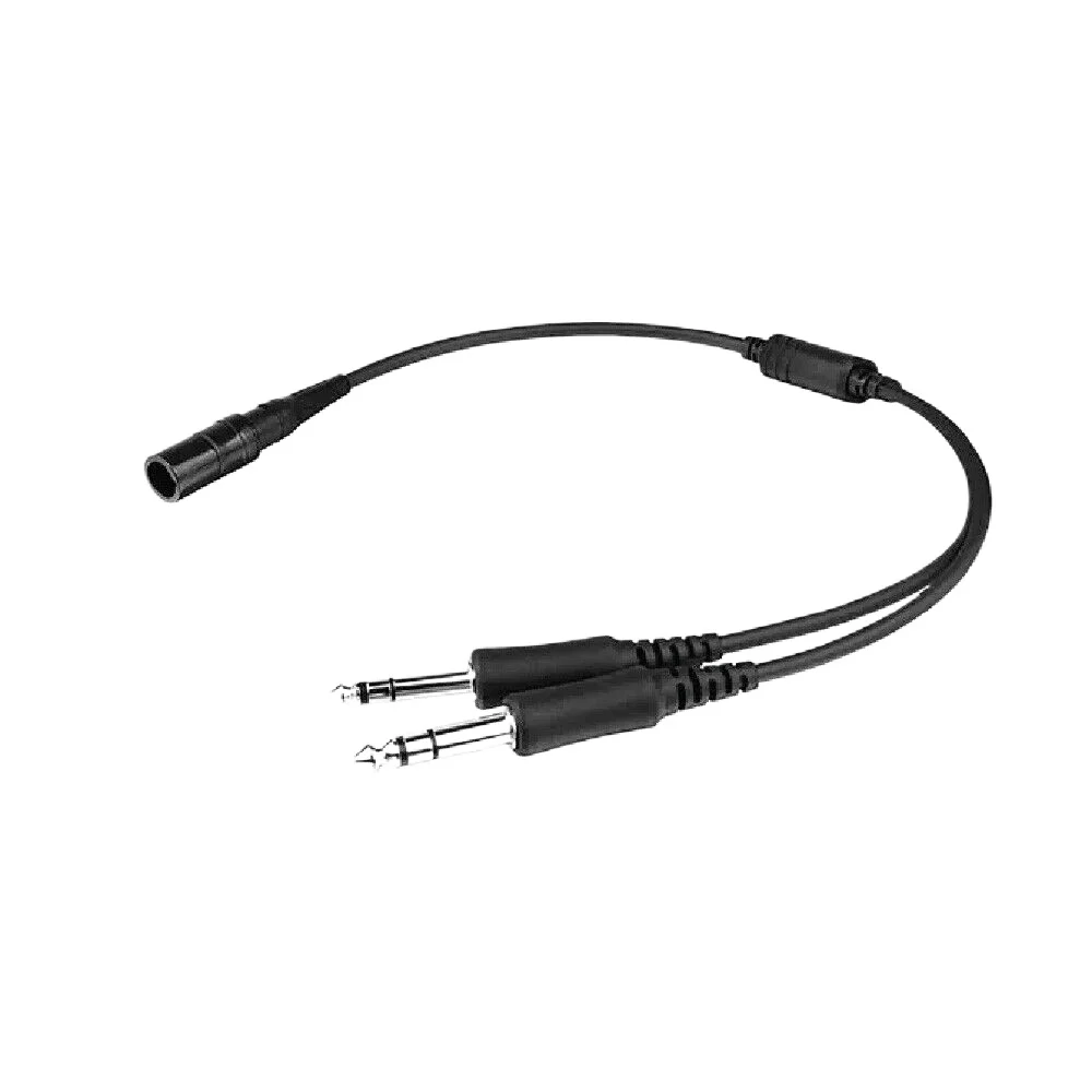 جودة عالية A20 6-Pin LEMO إلى المزدوج التوأم التوصيل العام الطيران (G/A) محول لكابل سماعة الطيران سلسلة Bose A20