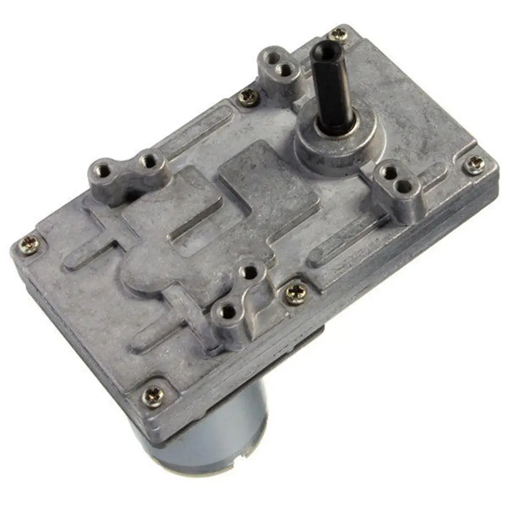 

Turbo Worm Motor 12V 24V Strong Gear Reducer High Speed Low Power Consumption for Model Tank Electric Oven