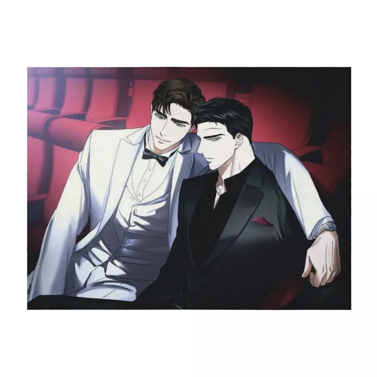 

Jin Cheong Woo & Matthew Rayner Under The Green Light Manhwa Throw Blanket Softest Decorative Beds Luxury Throw Flannel Blankets