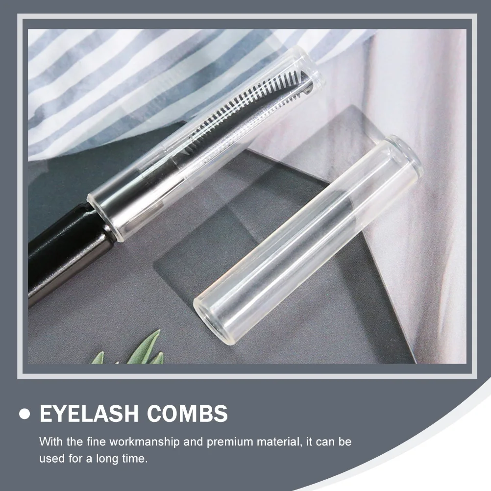 

12pcs Eyelash Comb For Women Premium Portable Makeup Tool Silicone Lash Brush Grooming Travel Essential Beauty Accessory