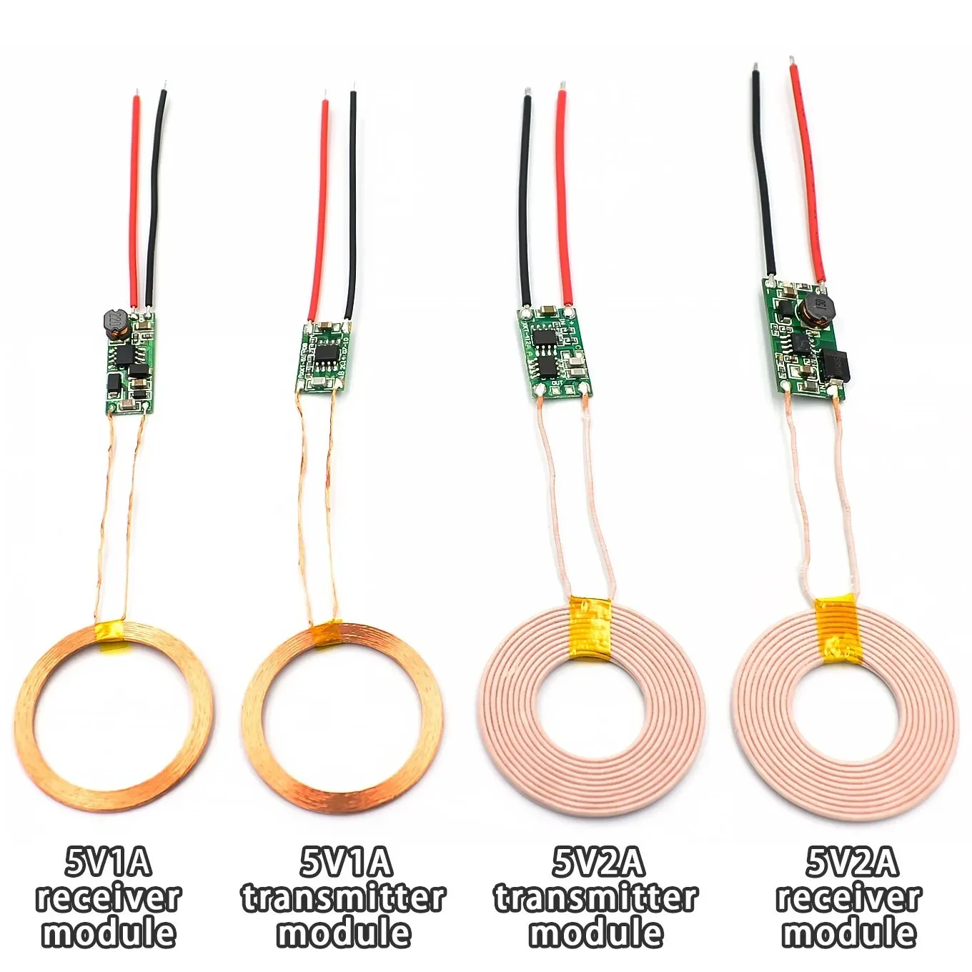 5V 1A/2A Drahtloses Netzteilmodul Drahtloses Ladegerät Modul Sender Empfänger Terminal Platinenmodul für DIY-Telefon