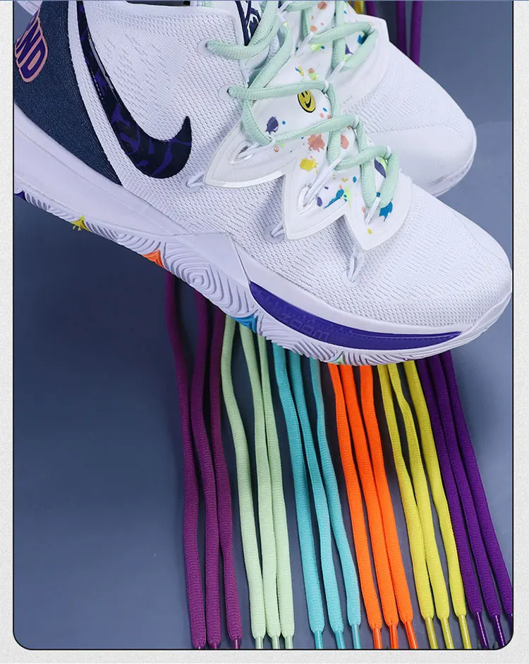 2025 New Flat Semicircular Shoelaces for Women's Sneakers Strap 160/180cm Black Grey Off-White Accessorie for Nike/Arctery