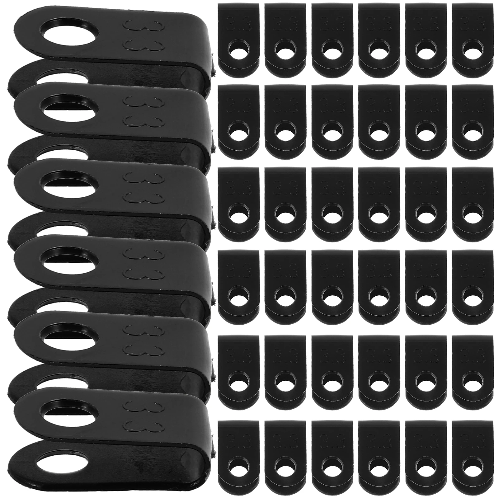

1000pcs Cable Clamps Fasteners Wire Fixing Crimping 3U Plastic Bracket Automotive Kit Cord Clips Tools Parts