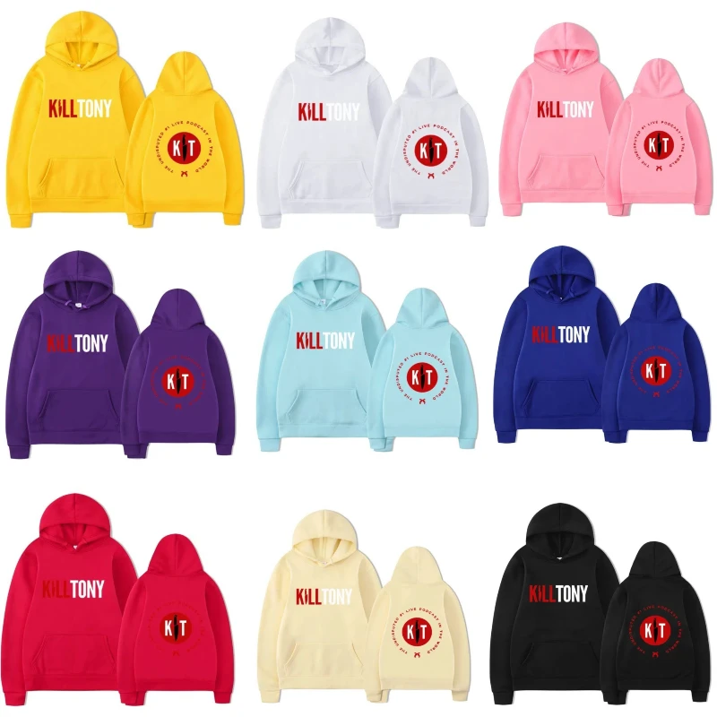 

New Kill Tony Retro Hoodie, Neutral Style Harajuku Kill Tony Hip-hop Streetwear Sweatshirt, Halloween Hoodie, Trendy Sweatshirt