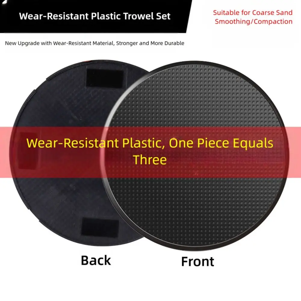 ABS Wall Grinding Disc Floor Smoothing Thicken Widen Cement Trowel Plate Ultra Soft Black White Concrete Floor Sander