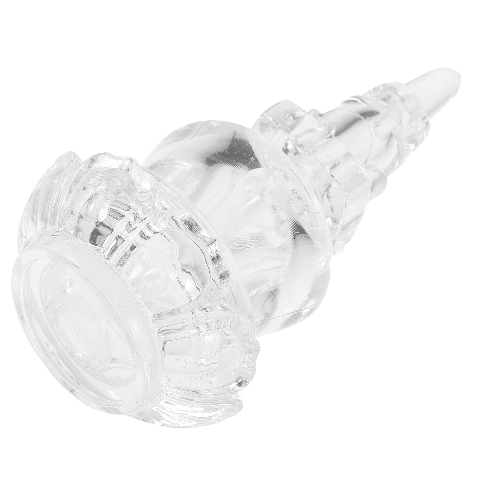 

Acrylic Pagoda Buddhist Tower Decorative Ornament Office Home Desktop Buddhist Pagoda Statue Craft Vintage Decoration