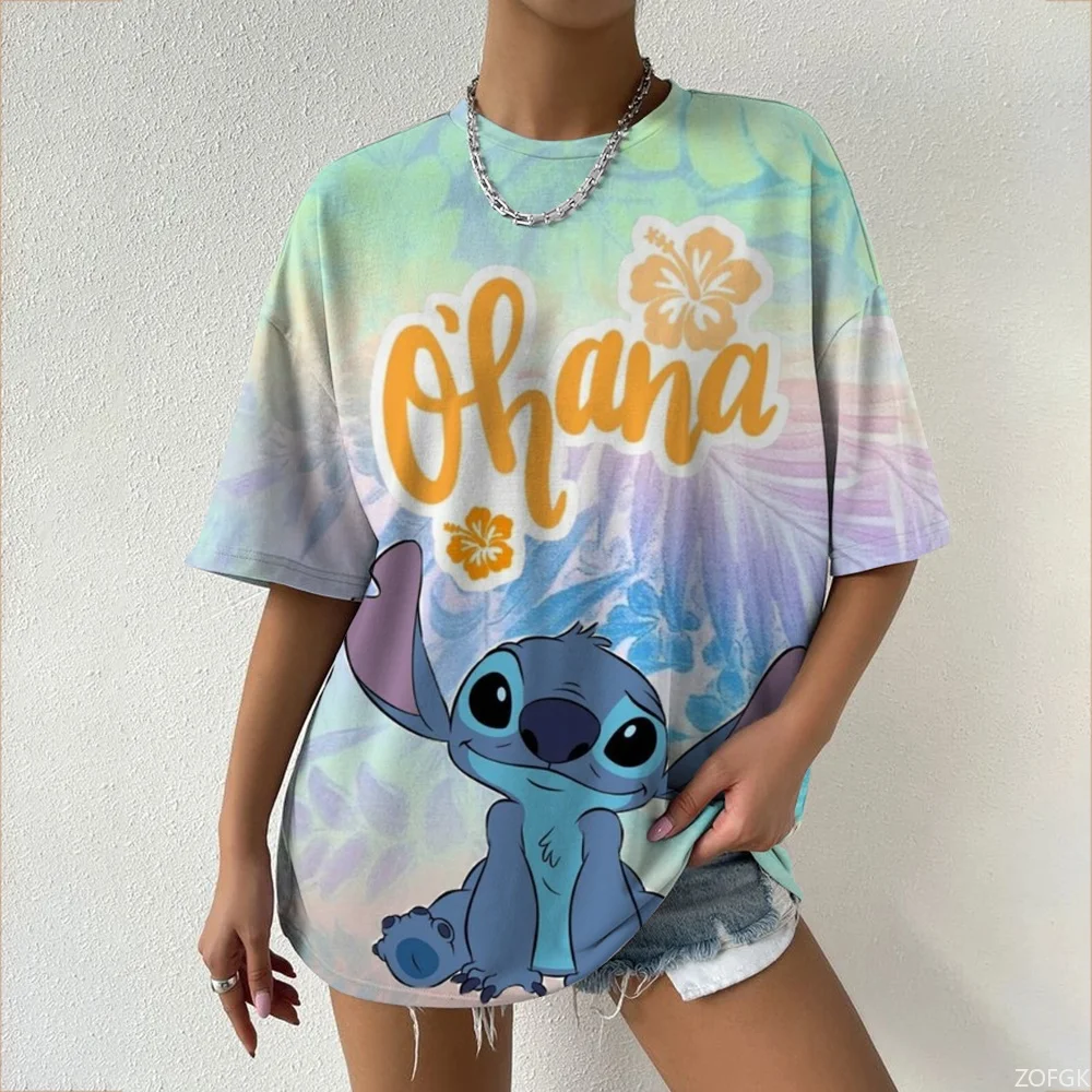 

Новая футболка Disney с тематикой «Любовь» Минни и Микки, летняя уличная футболка оверсайз для женщин, взрослых и детей