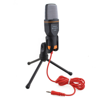 Wired Microphone With Mic Stand Professional 3.5mm Jack Recording Condenser Microphone Compatible With PC Laptop Singing Gaming