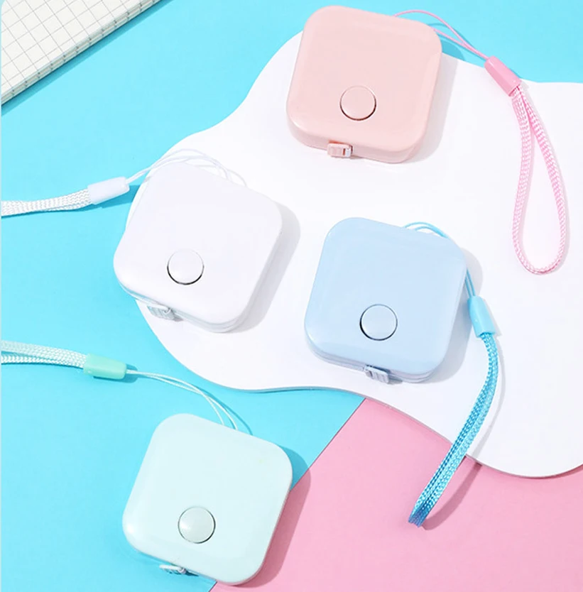 Compact Tape Measure Exquisite 2 Meter Square Tape Measure Home Use Tape Measure Lightweight For Back-To-School Measurement
