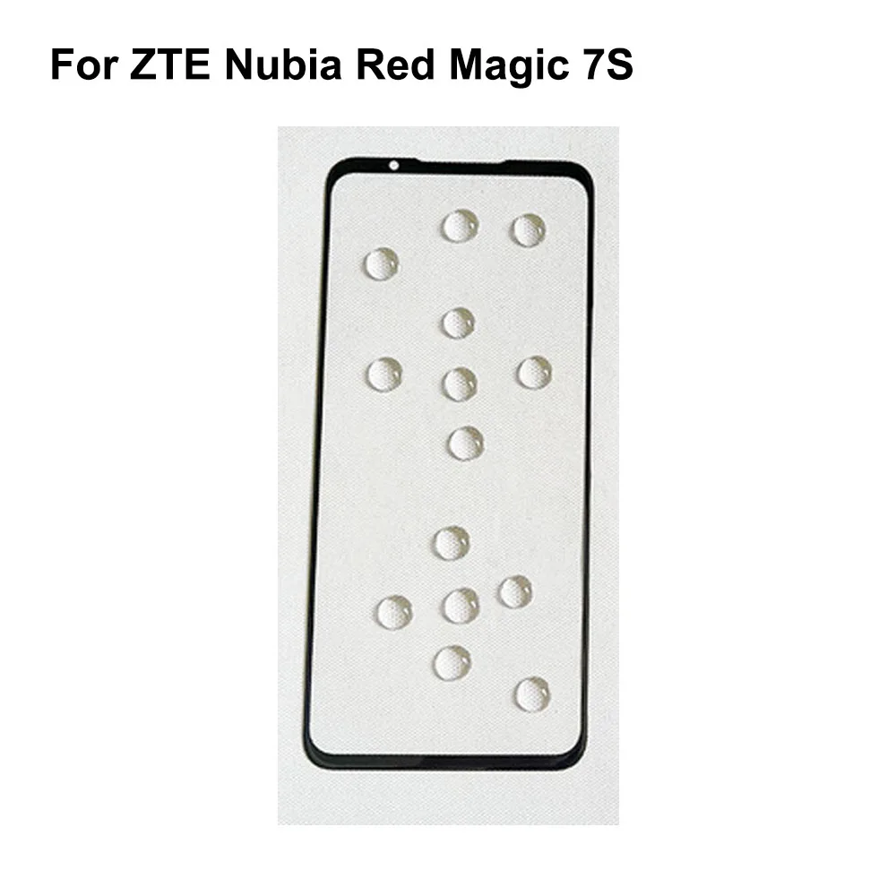 For ZTE Nubia Red Magic 7S Front LCD Glass Lens touchscreen Redmagic 7 S Touch Panel Outer Screen Glass without flex