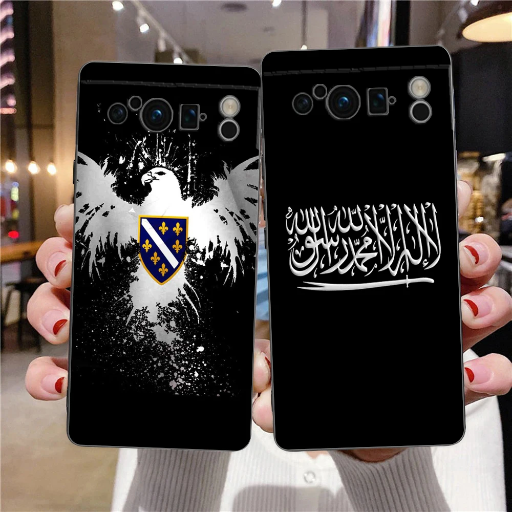 Bosnia and Herzegovina Passport Phone Case For Google pixel 9 8 7 6 Pro 8A 6A 7A 5G Silicone Shockproof Black Cover