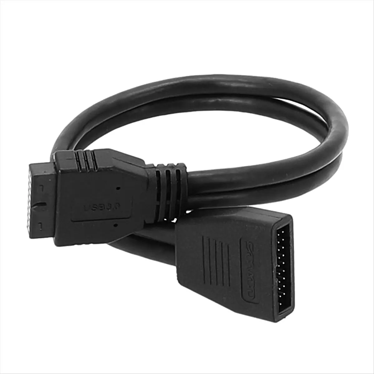 ABGZ Mainboard USB3.0 Extension Cable 20-Pin Extension Cable Chassis 19-Cable USB 3.0 Portable Straight Head Extension Cable