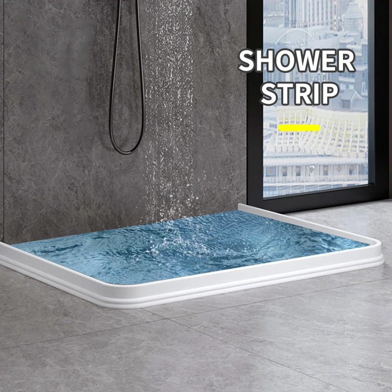 Striscia di blocco dell'acqua per il bagno, dispositivo di blocco dell'acqua pieghevole, striscia impermeabile per separazione asciutta e bagnata, striscia di blocco dell'acqua