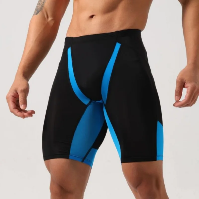

Men's fitness tight shorts quick-drying ice silk nylon four-point shorts hip lift breathable anti-wear sports